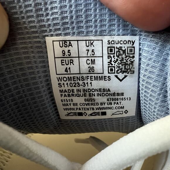 Saucony Womens Triumph 23 Blue White Road Running Shoes Sneakers Size 9.5 - Picture 4 of 16